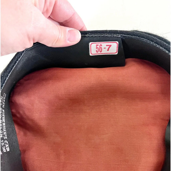 Greek Fisherman Cap Vintage Black Wool Blend Made in Greece Size‎ 7 - Picture 11 of 11